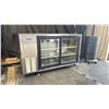 Image 2 : SILVER KING SKDC48PT STAINLESS STEEL DUAL SLIDING DOOR DOUBLE SIDED COMMERCIAL ELECTRIC COOLED