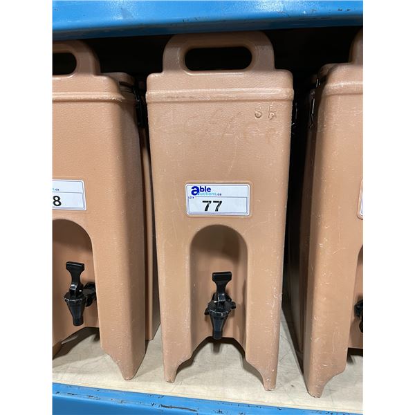 CAMBRO BROWN COMMERCIAL HOT LIQUID TRANSPORT DISPENSER