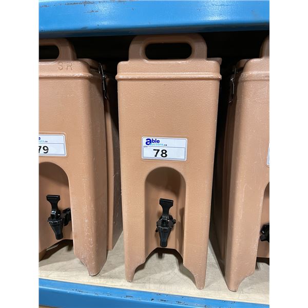 CAMBRO BROWN COMMERCIAL HOT LIQUID TRANSPORT DISPENSER