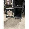 Image 3 : CAMBRO BLACK 2 BAY MOBILE FOOD TRANSPORT CONTAINER - 21"W X 27"D X 54"H
