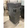 Image 4 : CAMBRO BLACK 2 BAY MOBILE FOOD TRANSPORT CONTAINER - 21"W X 27"D X 54"H