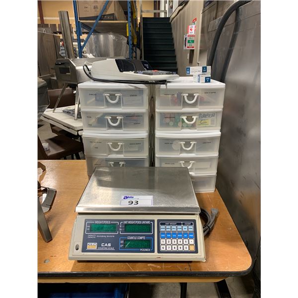 KILOTECH SC-25P DIGITAL COUNT WEIGH SCALE WITH A 25 KG CAPACITY, SHARP EL-2615P  12 DIGIT