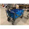 Image 1 : BLUE COLLAPSIBLE WAGON WITH EXTENDABLE HANDLE