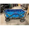 Image 2 : BLUE COLLAPSIBLE WAGON WITH EXTENDABLE HANDLE