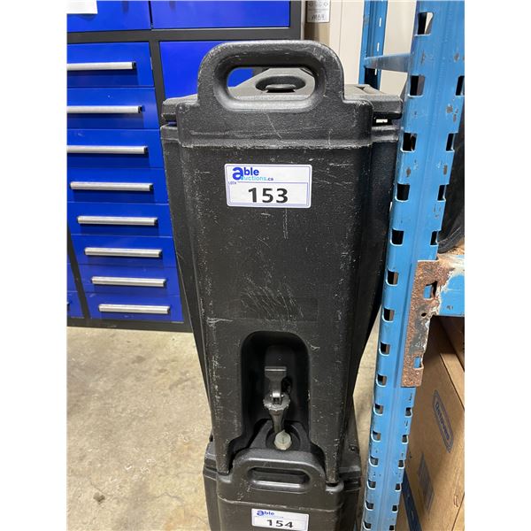 CAMBRO LARGE BLACK COMMERCIAL HOT LIQUID TRANSPORT DISPENSER