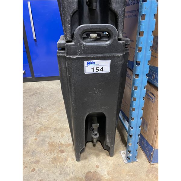 CAMBRO LARGE BLACK COMMERCIAL HOT LIQUID TRANSPORT DISPENSER