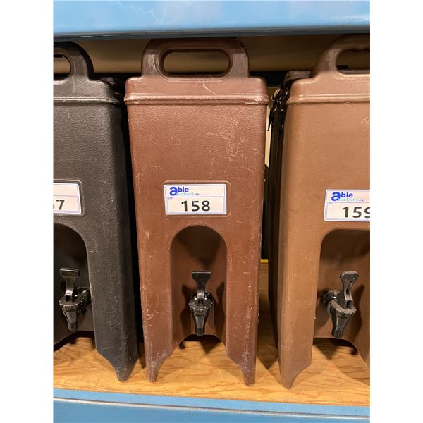 CAMBRO DARK BROWN COMMERCIAL HOT LIQUID TRANSPORT DISPENSER