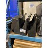 Image 1 : 4 CAMBRO BLACK PLASTIC COMMERCIAL EVENT BAR UTENSIL TRAYS