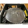 Image 2 : 5 PLASTIC CRATES OF 11 1/2" BLACK COMMERCIAL RESTAURANT SOUP PLATES *PLASTIC CRATES INCLUDED*