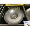 Image 2 : 4 PLASTIC CRATES OF 11 1/2" BLACK COMMERCIAL RESTAURANT SOUP PLATES *PLASTIC CRATES INCLUDED*
