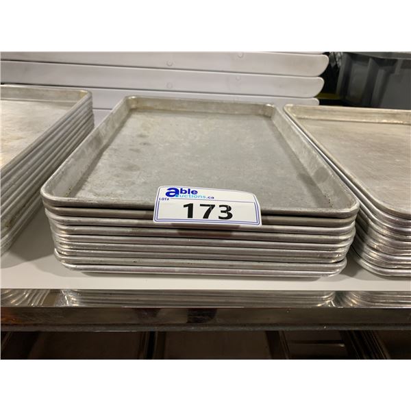 STACK OF 17" X 12" COMMERCIAL BAKING SHEETS