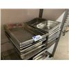 Image 2 : 2 STACKS OF ASSORTED STAINLESS STEEL COMMERCIAL INSERTS