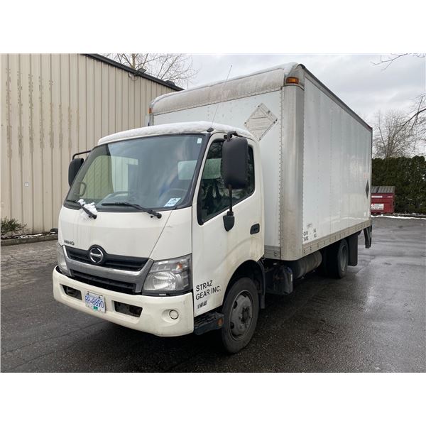 2016 HINO 195, 2DR BOX TRUCK, WHITE, VIN 2AYRDM2H5G1000511