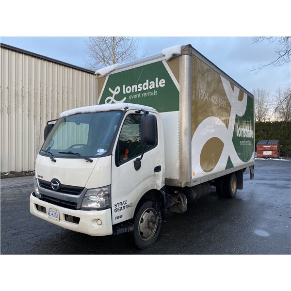 2017 HINO 195, 2DR BOX TRUCK, WHITE, VIN JHHSDM2H4HK005920
