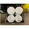 Image 2 : 4 PLASTIC CRATES OF 6" WHITE COMMERCIAL RESTAURANT SIDE PLATES *PLASTIC CRATES INCLUDED*