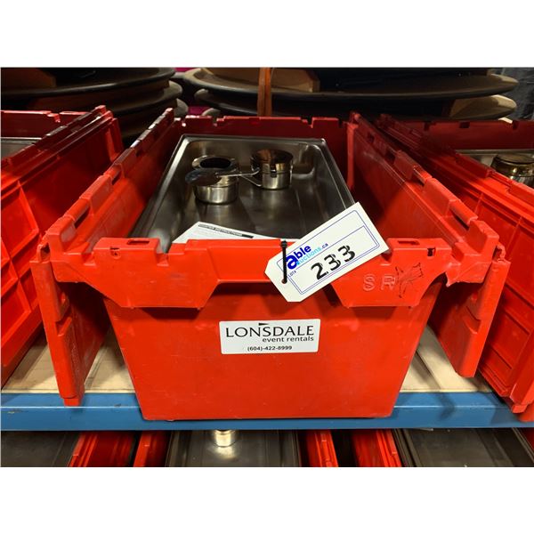 STAINLESS 22  X 14  COMMERCIAL RESTAURANT CHAFING DISH IN CRATE *CRATE INCLUDED*