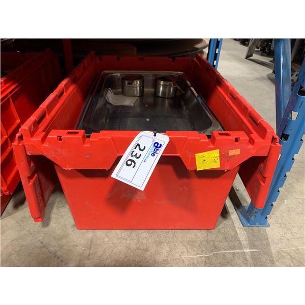STAINLESS 22  X 14  COMMERCIAL RESTAURANT CHAFING DISH IN CRATE *CRATE INCLUDED*