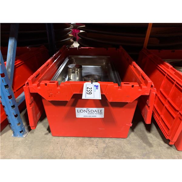 STAINLESS 22" X 14" COMMERCIAL RESTAURANT CHAFING DISH IN CRATE *CRATE INCLUDED*