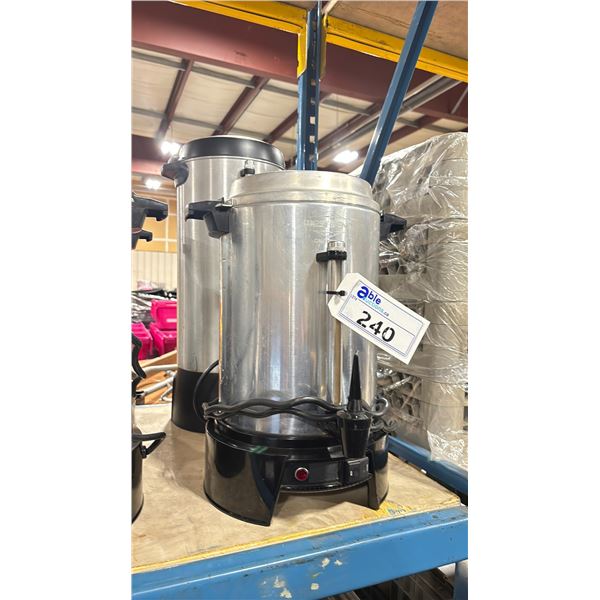 WESTBEND & PROCTOR SILEX STAINLESS STEEL ELECTRIC COMMERCIAL COFFEE CARAFES