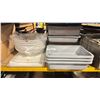 Image 1 : 5 ASSORTED COMMERCIAL RESTAURANT CUTTING BOARDS, 6 WHITE LARGE PLASTIC SERVING BOWLS, 10 ASSORTED