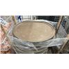 Image 3 : MOBILE CART OF LARGE PLASTIC SERVING TRAYS *CART INCLUDED*