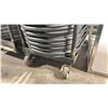 Image 3 : MOBILE CART OF 18 BLACK METAL FRAMED PADDED COMMERCIAL EVENT FOLDING CHAIRS *CART INCLUDED*