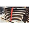 Image 2 : STACK OF 8-  5' WOODEN ROUND COMMERCIAL FOLDING BANQUET TABLES *MUST TAKE ALL*