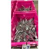 Image 2 : 3 BINS OF STAINLESS STEEL SQUARE ENDED CUTLERY FORK/KNIFE/SPOON *BINS INCLUDED*