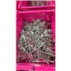 Image 2 : 3 BINS OF STAINLESS STEEL SQUARE ENDED CUTLERY FORK/KNIFE/SPOON *BINS INCLUDED*