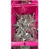 Image 2 : 2 BINS OF STAINLESS STEEL SQUARE ENDED CUTLERY FORK/KNIFE *BINS INCLUDED*