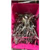 Image 2 : BIN OF STAINLESS SMALL SERVING TONGS *BIN INCLUDED*