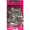 Image 2 : 3 BINS OF STAINLESS STEEL SOUND RIBBON ENDED CUTLERY FORK/KNIFE/SPOON *BINS INCLUDED*