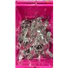 Image 2 : 3 BINS OF STAINLESS STEEL SOUND RIBBON ENDED CUTLERY FORK/KNIFE/SPOON *BINS INCLUDED*