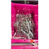Image 2 : 3 BINS OF STAINLESS STEEL TEXTURED DESIGN CUTLERY FORK/KNIFE/SPOON *BINS INCLUDED*