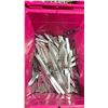 Image 3 : 3 BINS OF STAINLESS STEEL TEXTURED DESIGN CUTLERY FORK/KNIFE/SPOON *BINS INCLUDED*