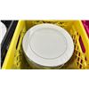 Image 2 : 3 CRATES OF ROYAL HANDAN PORCELAIN EMPEROR PLATINUM 10 1/2" DINNER PLATES *CRATE INCLUDED*