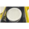 Image 2 : 3 CRATES OF ROYAL HANDAN PORCELAIN EMPEROR PLATINUM 10 1/2" DINNER PLATES *CRATE INCLUDED*