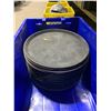 Image 2 : BIN OF 16" ROUND NON SLIP SERVING TRAYS *BIN INCLUDED*