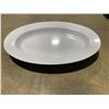 Image 2 : BIN OF 17"W PLASTIC OVAL COMMERCIAL SERVING DISHES *BIN INCLUDED*