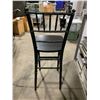 Image 3 : STACK OF 5 BLACK WOOD CHIAVARI EVENT 30"H BAR CHAIRS