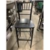 Image 2 : STACK OF 5 BLACK WOOD CHIAVARI EVENT 30"H BAR CHAIRS
