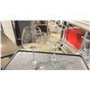 Image 2 : SHELF OF COMMERCIAL RESTAURANT TRAYS OF WINE GLASSES *TRAYS INCLUDED*