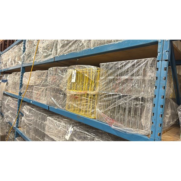SHELF OF COMMERCIAL RESTAURANT TRAYS OF WINE GLASSES *TRAYS INCLUDED*