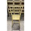 Image 3 : STACK OF 9 GOLD RESIN CHIAVARI EVENT 18" CHAIRS