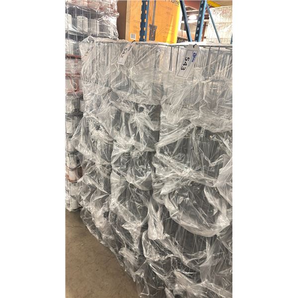 STACK OF 6 COMMERCIAL RESTAURANT TRAYS OF JUICE GLASSES *TRAYS INCLUDED*