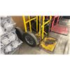 Image 2 : PAIR OF YELLOW SOLID TIRE 2 WHEEL HAND TRUCKS