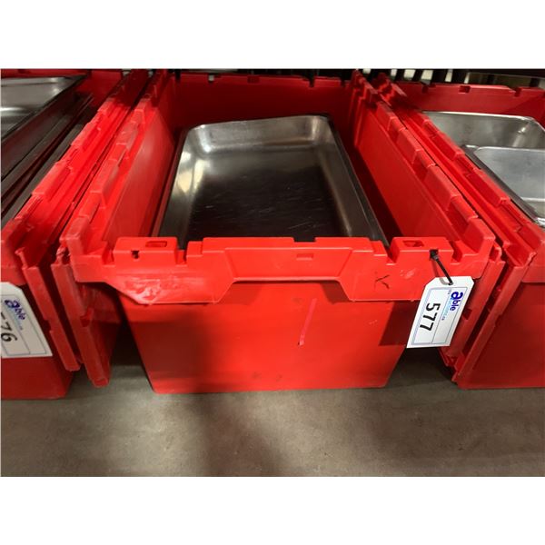 BIN OF 21  X 13  COMMERCIAL RESTAURANT STAINLESS INSERTS