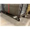 Image 4 : MOBILE CART OF 50 GREY PLASTIC/METAL FRAMED FOLDING STACKING EVENT CHAIRS *CART INCLUDED*
