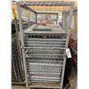 Image 2 : GREY INTERLOCKING PLASTIC DANCE FLOOR/ BANQUET FLOORING TILES ON MOBILE CART *CART INCLUDED*