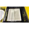Image 2 : 3 PLASTIC CRATES OF 10"W RECTANGLE COMMERCIAL RESTAURANT APPETIZER PLATES *PLASTIC CRATES INCLUDED*